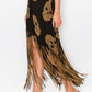 Asymmetric Women Fringe Skirt