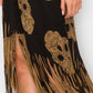 Asymmetric Women Fringe Skirt