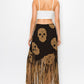 Asymmetric Women Fringe Skirt