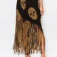 Asymmetric Women Fringe Skirt