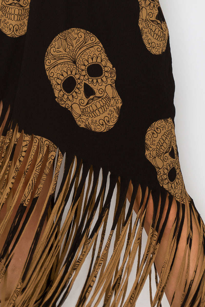 Asymmetric Women Fringe Skirt