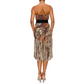 Sublimation print Fringe Skirt with Mocha Tiger