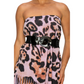 Asymmetric  Women Fringe Skirt - Sublimation Leopard Printed