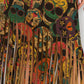 Sublimation Sugar Skull Printed Fringe Skirt for Women