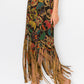 Sublimation Sugar Skull Printed Fringe Skirt for Women