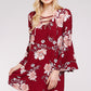 Tunic Dress with Flared Bell sleeves